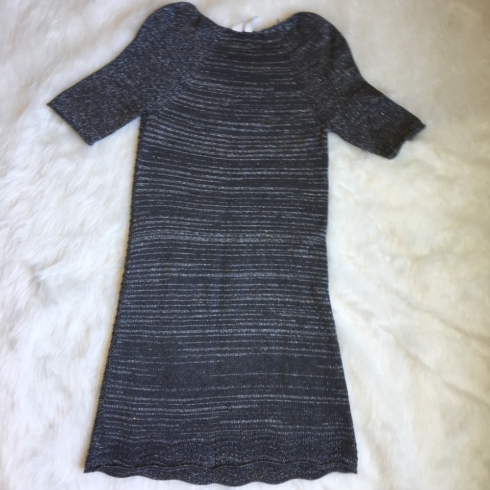 Sparkle sweater dress with scallop hem - Picture 3 of 3